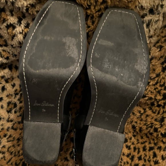 SAM ELDMAN BELLAMIE Black Ankle Boots 7.5 - Picture 5 of 7